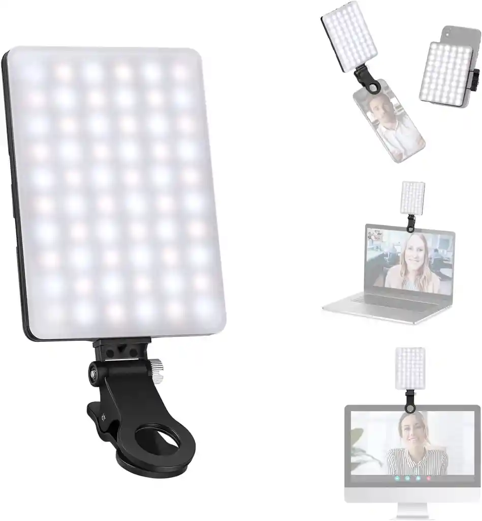 Luz Led Con Clip Y Soporte Para Teléfono Para Iphone / Tableta/ Portátil – Neewer