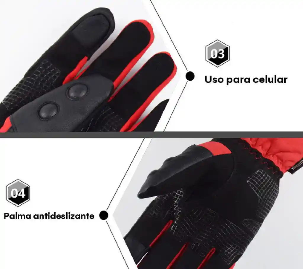 Guante Para Motociclistas Marca Suomy Su07 100% Impermeable