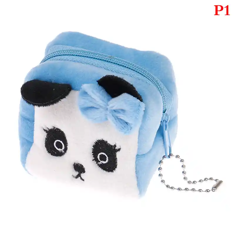 Monedero En Peluche De Panda Azul Ilusion Of Time