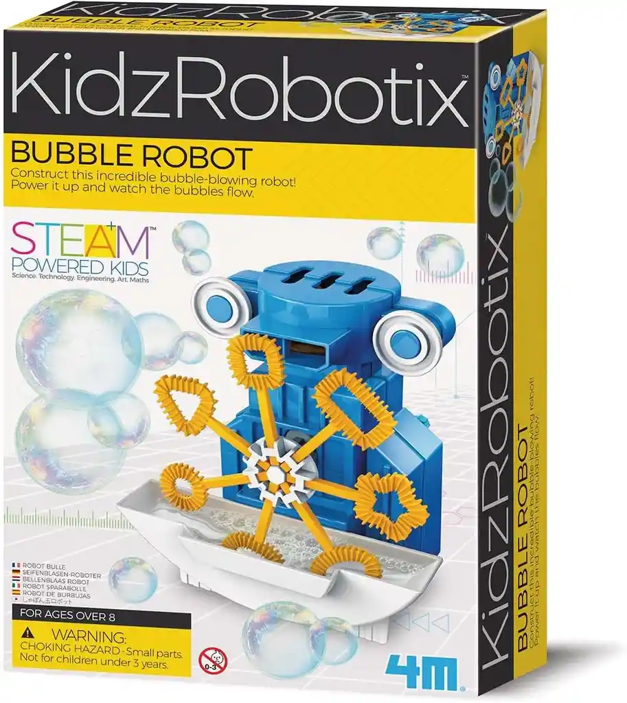 Experimento De Juguete Robot Burbujas De Jabón Niños Niñas