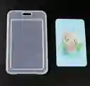 Porta Carnet Plastico Con Cuerda Decorativa