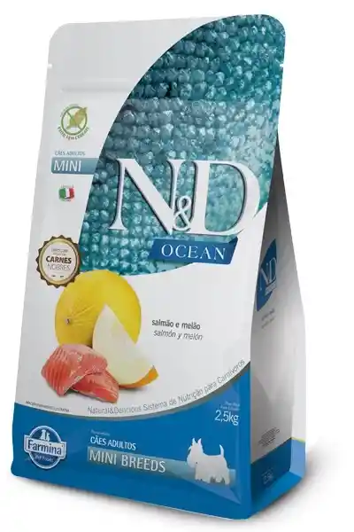   N&D  Ocean Perro Adult Mini Salmao 08 Kg 