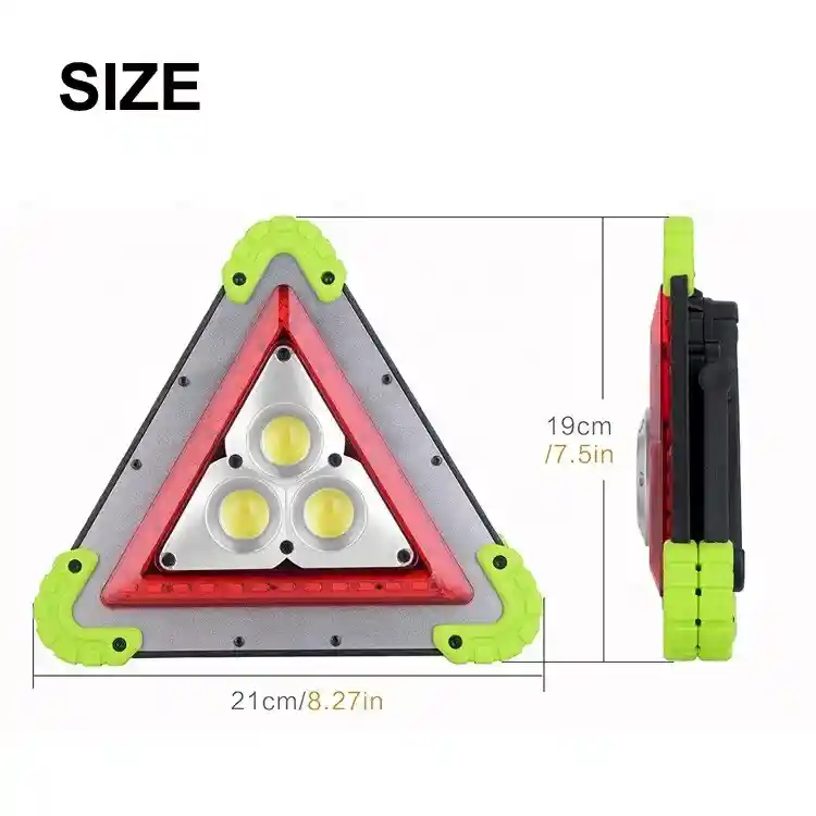 Triangulo De Carretera Led Luz Emergencia Recargable (kit De Carretera)