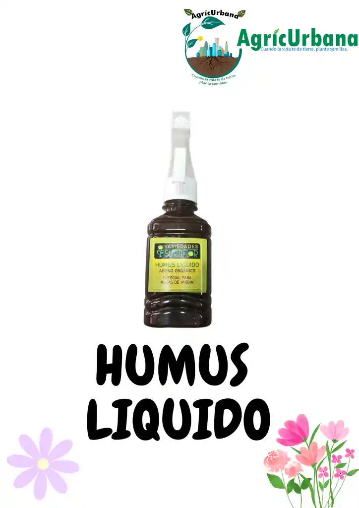 Humus Liquido Sustratos Fertilizante Abono Organico Plantas