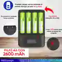 Cargador Baterías Recargables Pilas Aa Peack Power