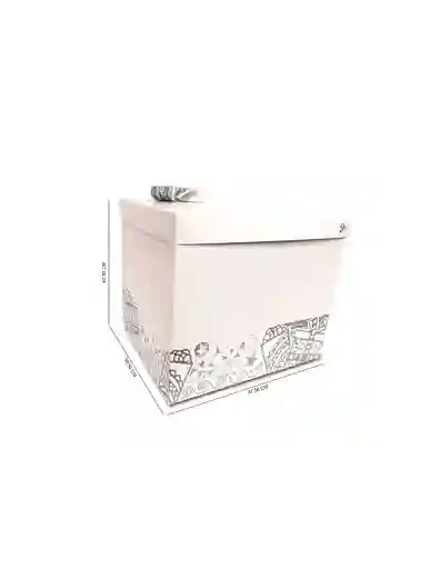Caja Grande Blanca Para Regalo Con Tapa