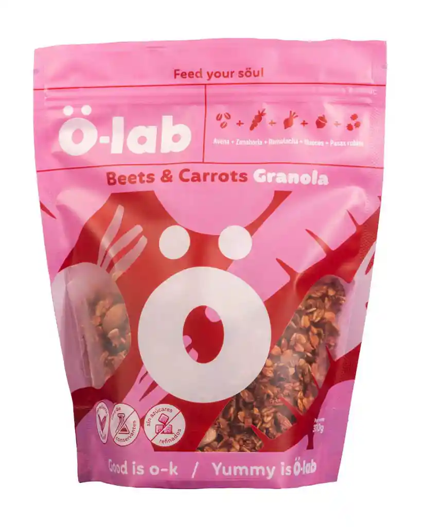 Granola Beets & Carrots O-lab 370 Gr