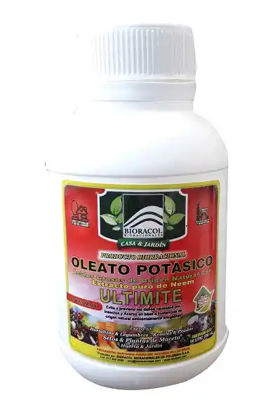 Oleato Potasico Con Neem 16% X 250 Ml - Concentrado - Casa Y Jardín