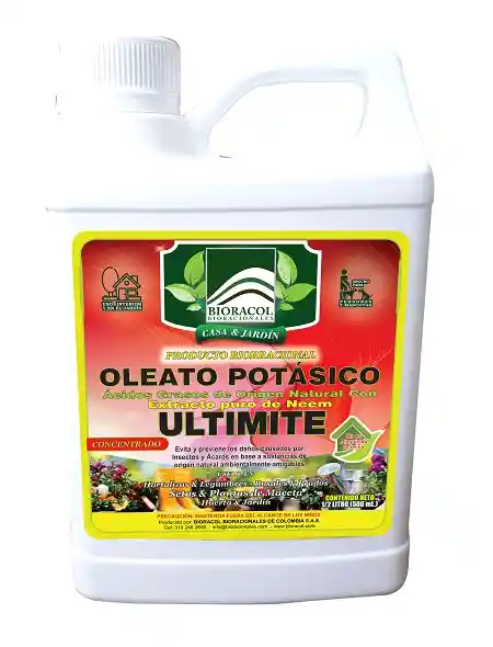 Oleato Potasico Con Neem 16% X 500 Ml - Concentrado- Casa Y Jardín