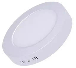 Panel Led Redondo De Sobreponer 12w 6" Blanco