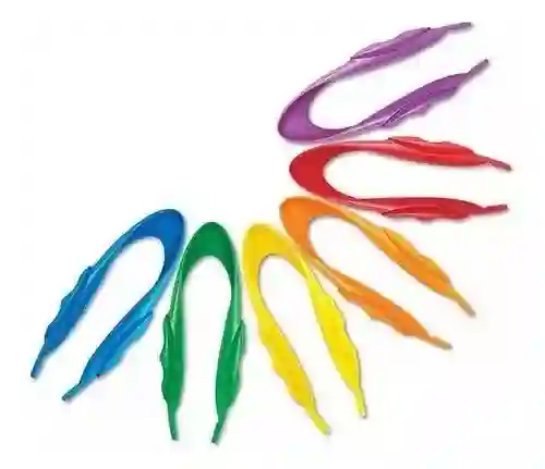 Pinzas Motricidad Fina Jumbo Verde Sensorial Niños Didáctico
