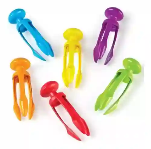 Pinzas Motricidad Fina 3 Dientes Rojo