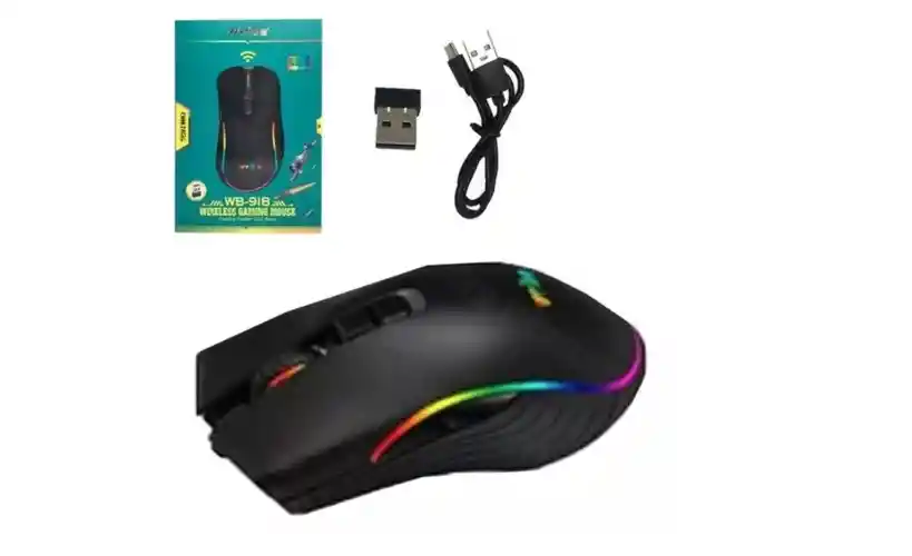 Mouse Inalámbrico Gamer Led Weibo Wb-918 Rgb Usb Gaming