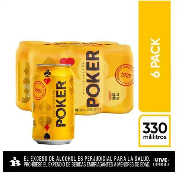 Sixpack Cerveza Poker