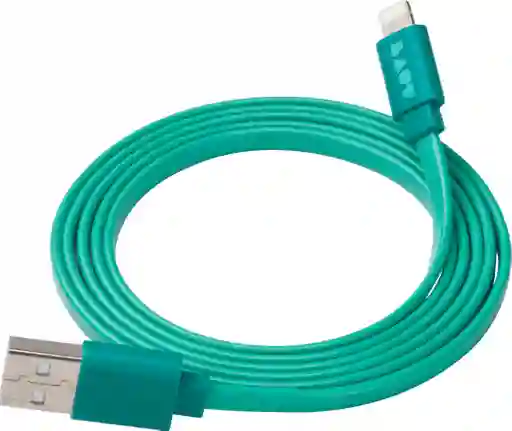 Cable Lightning Plano De 1.2 Metros Laut En Verde