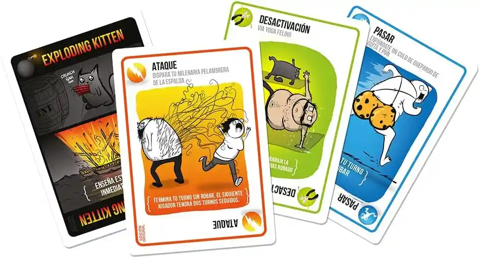 Juego De Mesa Exploding Kittens Original Para Adultos Niños