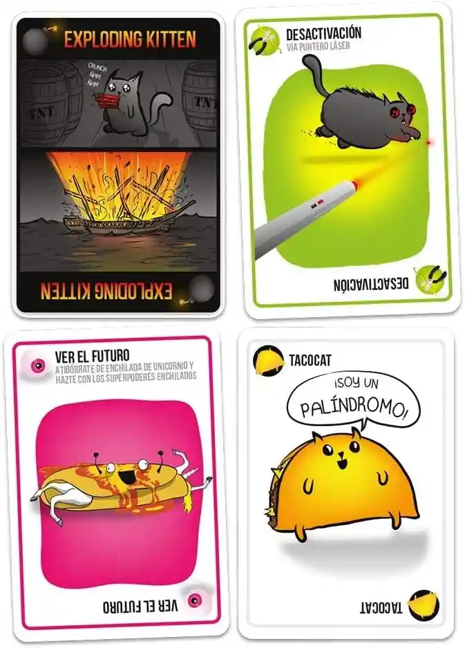 Juego De Mesa Exploding Kittens Original Para Adultos Niños