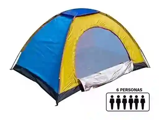Carpa Camping 6 Personas Impermeable Malla Superior Y Puerta