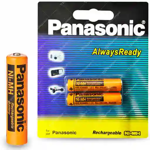 Pilas Baterias Recargable Panasonic Aaa 1.2v 830mah Pack X2