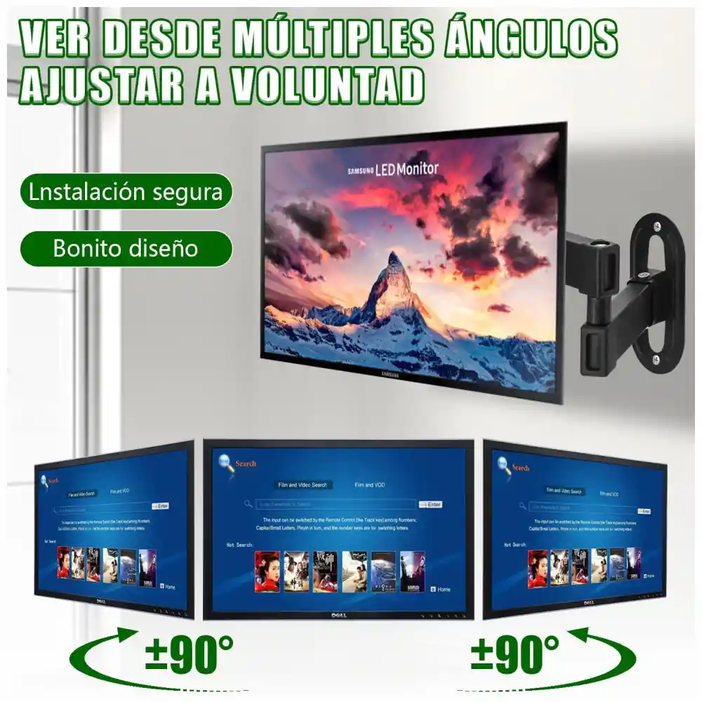 Soporte Movible Para Monitor Y Tv De 10 A 32 Pulgadas An210