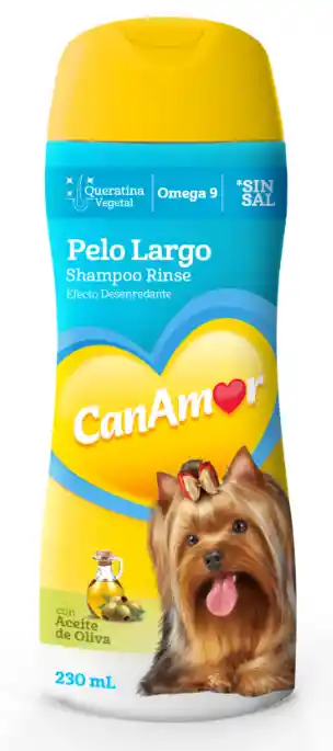  Shampoo  CanAmor  Pelo Largo 230 Ml 