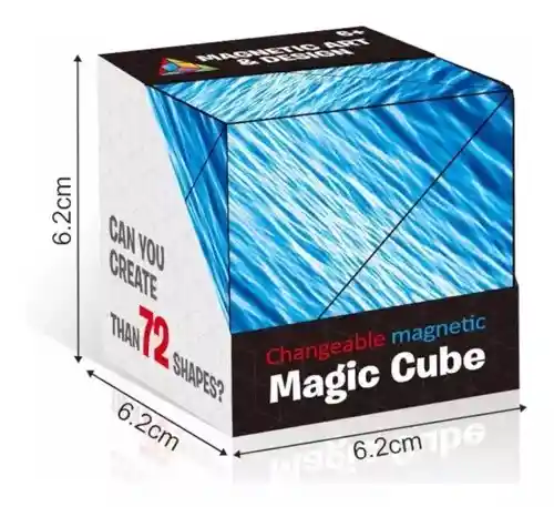 Cubo Rubik Cubo Mágico Origami Puzzle Magnético Anti Estrés
