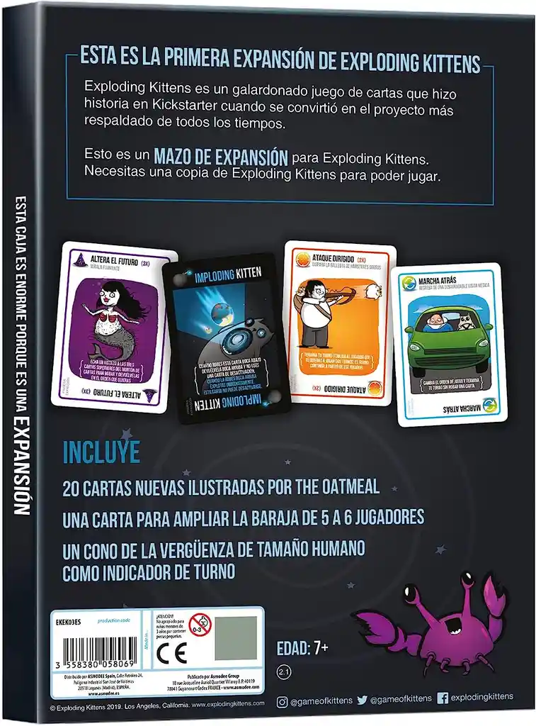 Juego De Mesa Exploding Kittens Expansion Para Adultos Niños