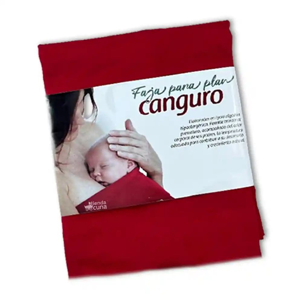 Faja Cargador Para Plan Canguro Para Bebe Prematuro Roja