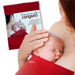 Faja Cargador Para Plan Canguro Para Bebe Prematuro Roja