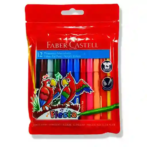 Plumones Faber-castell Fiesta X12