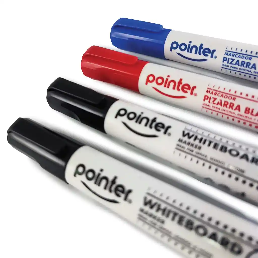 Set Marcadores Borrable Pointer X4 Und + Borrador De Tablero