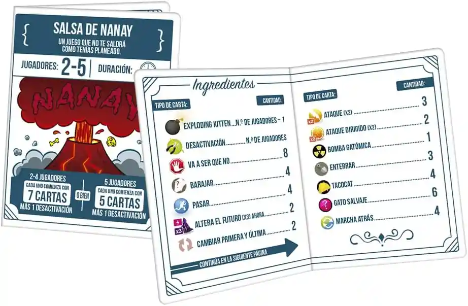 Juego De Mesa Exploding Kittens Recetas Del Desastre Adultos