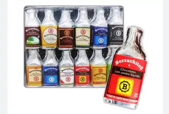 Chocolates Botellas Borrachitos X24 Unidades