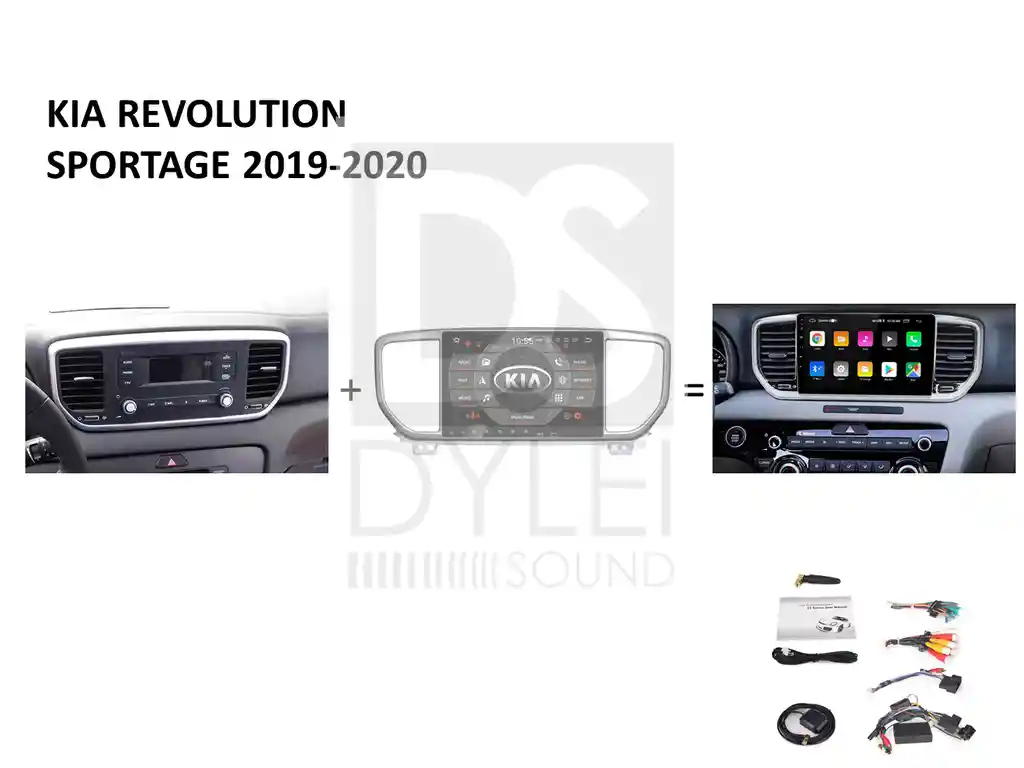 Radio Tipo Original Kia Sportage Revolution 2019+ Carplay 2gb Ram + 32gb Rom