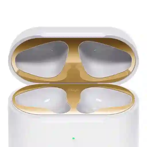 Protector De Polvo Para Airpods 1/2 Elago En Dorado X2 Pares