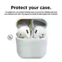 Protector De Polvo Para Airpods 1/2 Elago En Dorado X2 Pares