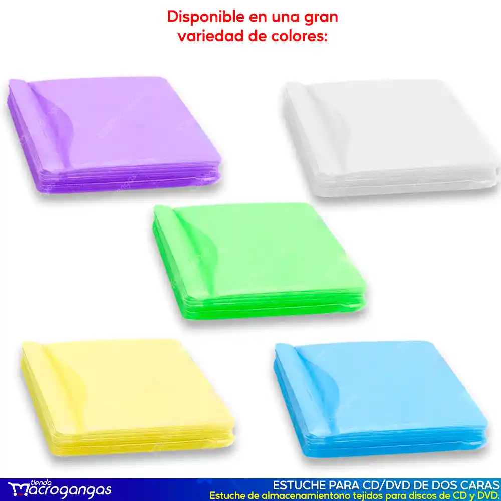 Funda Sobre En Felpa Para Cd Dvd Paquete 100 Unidades