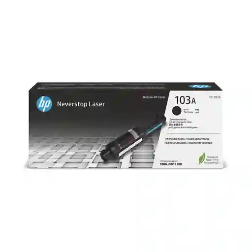 Kit De Recarga De Tóner Hp 103a Negro Original (w1103a)