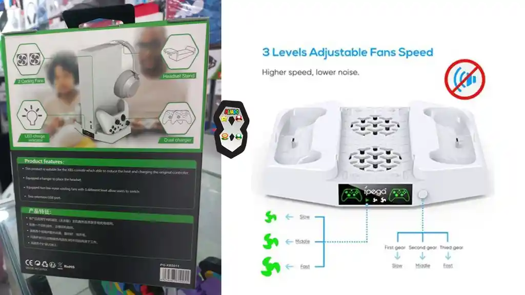 Base Refrigerante Y Cargar Controles Xbox Series S