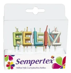 Velas Letras Feliz Cumpleaños Metalizada