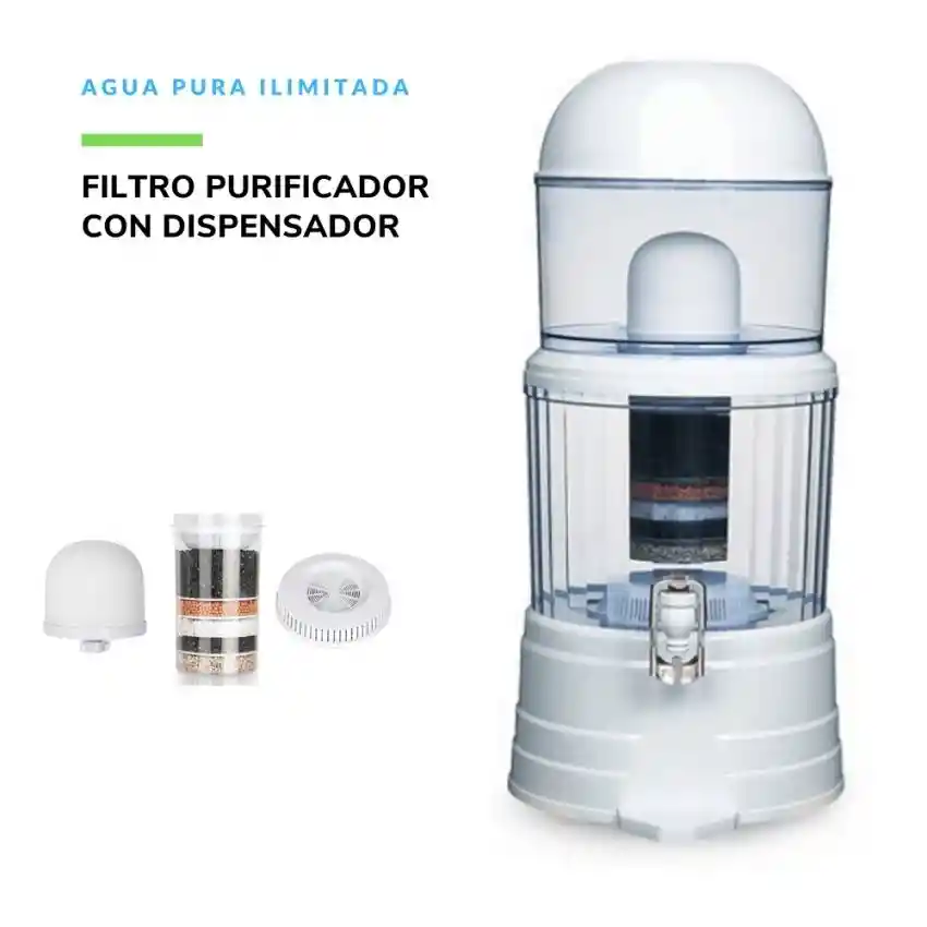 Filtro Purificador De Agua Bioenergetico 14 Lts 99.9% Pura