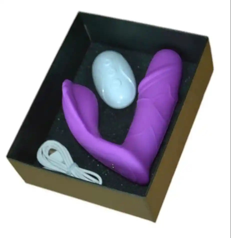 Vibrador Consolador Doble Estimulación A Control Remoto Doble Motor Masajeador De Clítoris