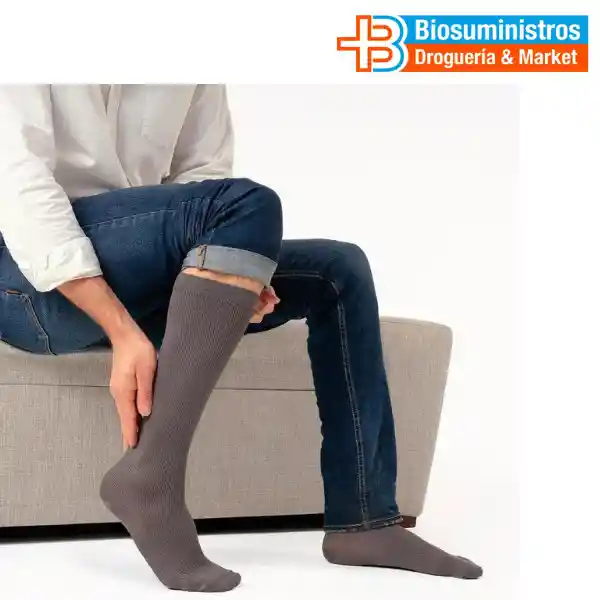  Media Calcetin La Rodilla 2030 Mmhg No-Varix Talla L Color Gris Ref 10105645 