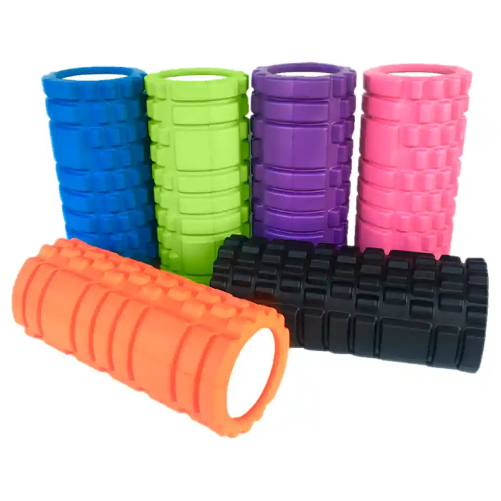 Rodillo Foam Roller X45cm Espuma Yoga Masajeador Grabado Hombre (color Aleatorio 45cm)