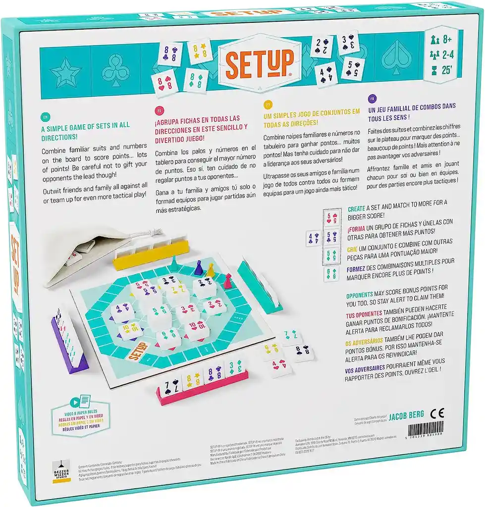 Juego De Mesa Setup Juego De Números Familiar En Español