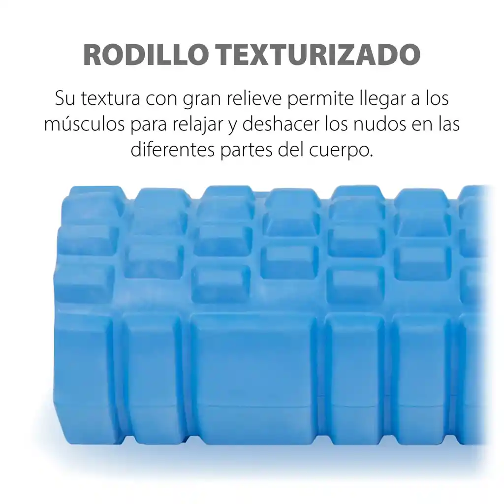 Rodillo Foam Roller X45cm Espuma Yoga Masajeador Grabado Hombre (color Aleatorio 45cm)