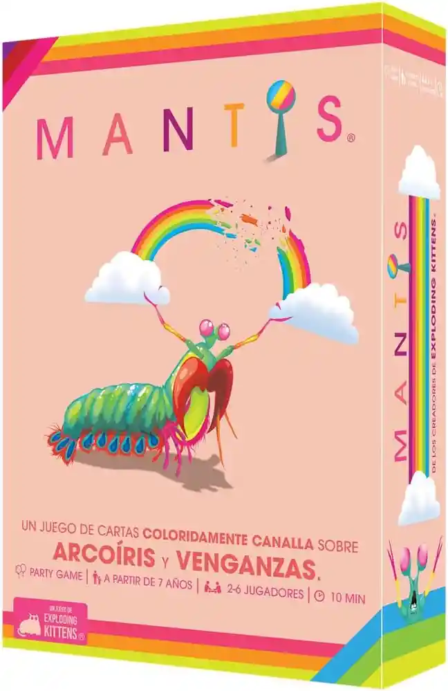 Juego De Mesa Mantis De Colores Juego Familiar En Español