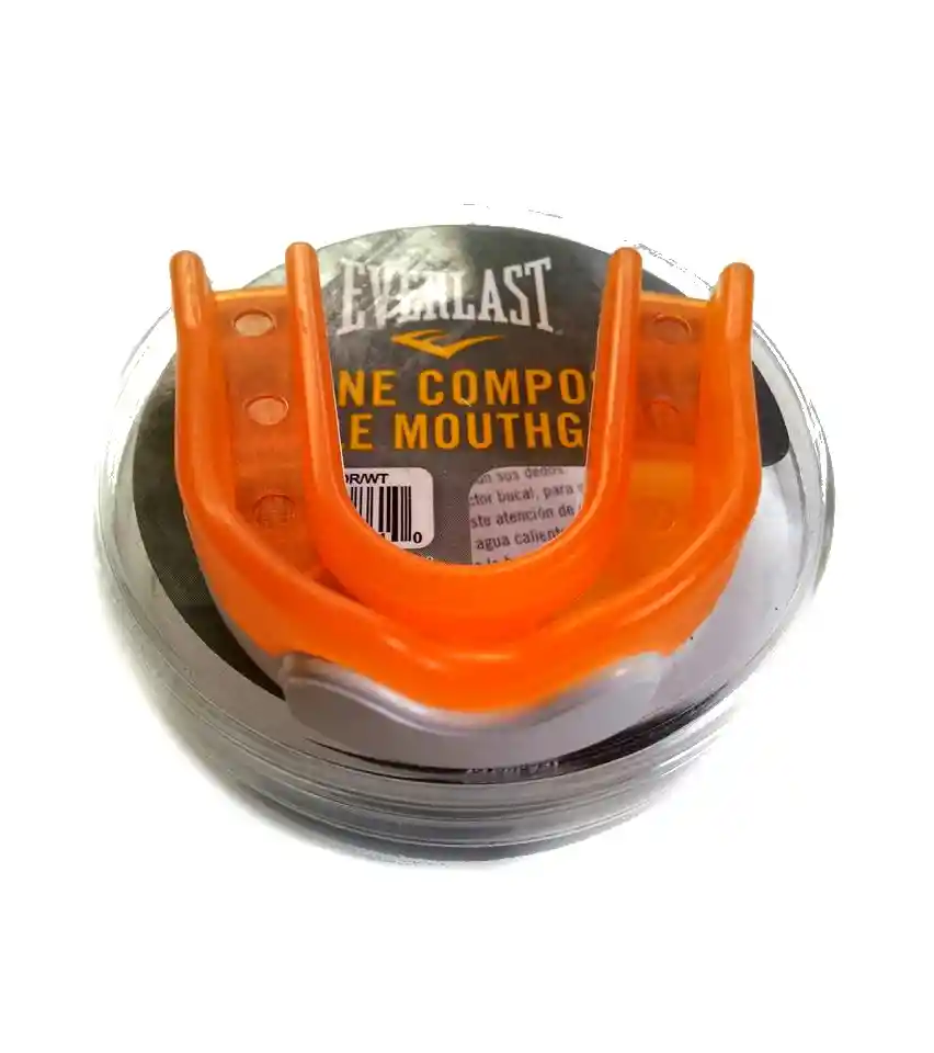 Protector Bucal Sencillo Junior Everlast Mma Boxeo Baloncesto - Naranja