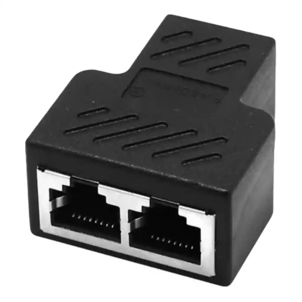 Splitter Divisor Red Rj45 / Adaptador Hembra 1 A 2. Fino X2