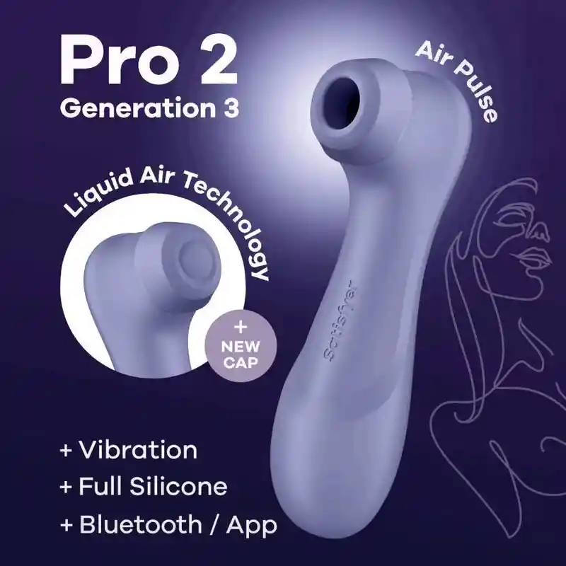 Estimulador Pro 2 3ra Generación App Interactivo Lilac Satisfyer